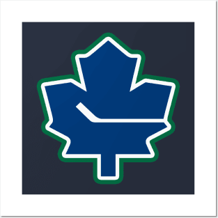 Leafs - Canucks logo mashup Posters and Art